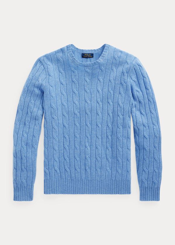 Suéter Polo Ralph Lauren Cable-Knit Cashmere Homem 61594-WXLH